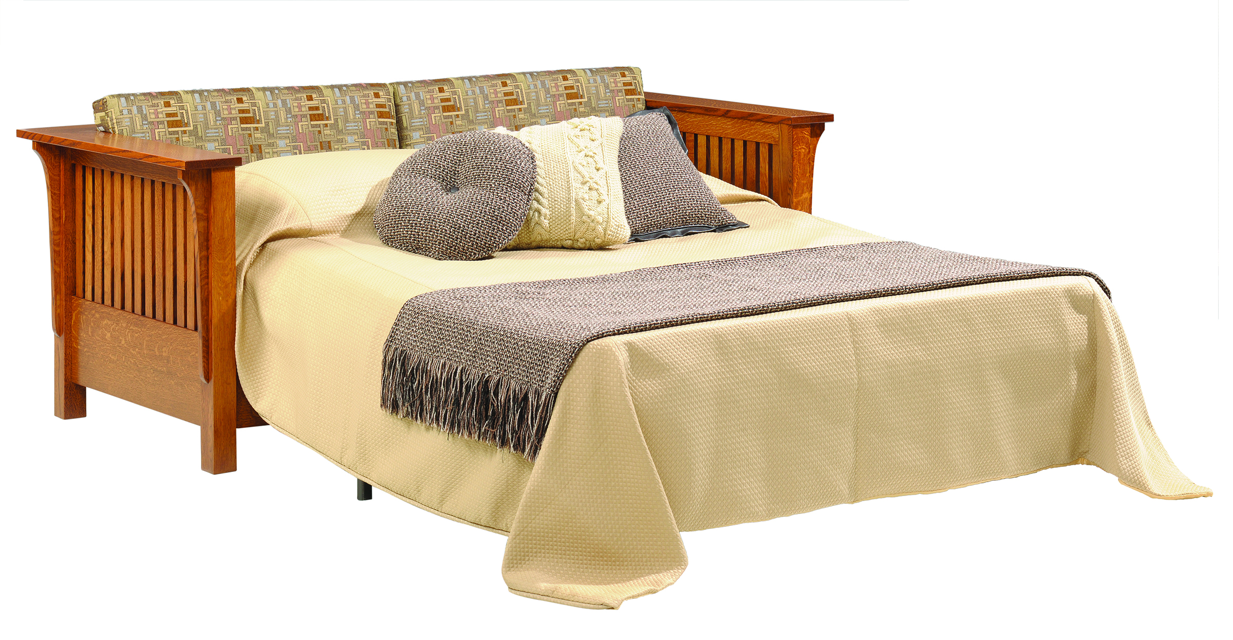 Mission Slat Sleeper Sofa - Image 2